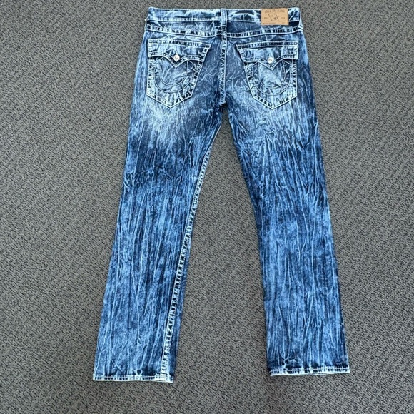 True Religion Acid Wash Jeans - Picture 2 of 5